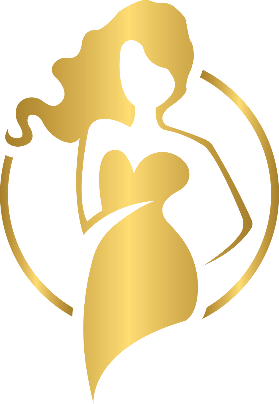 Golden fashion logo